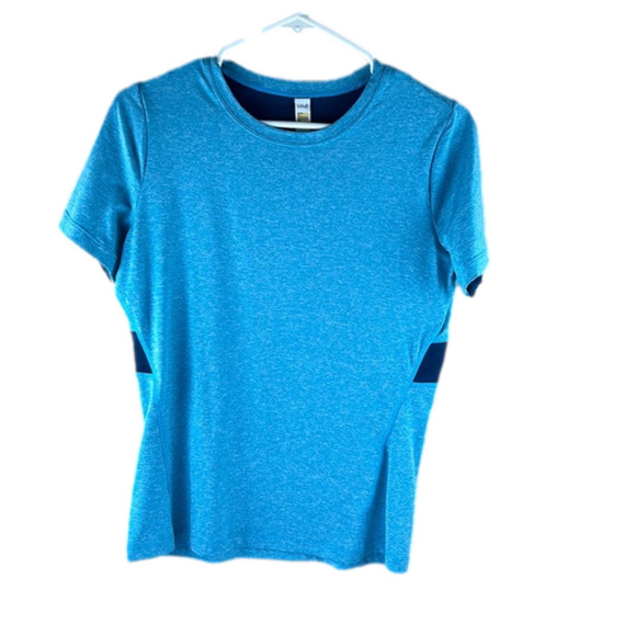 Women's Lole blue short sleeve perfomance athletic top - Picture 1 of 9